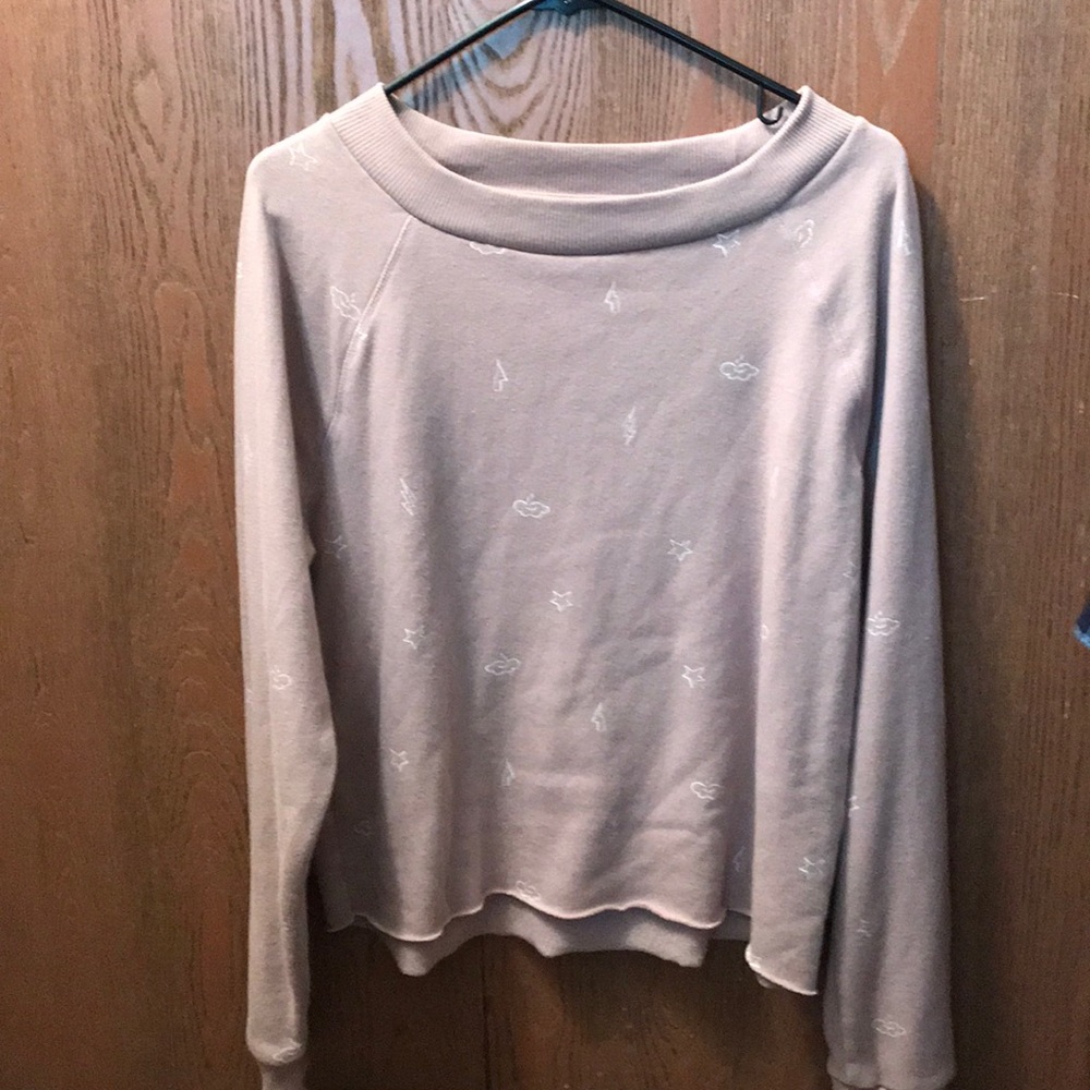 Over sized nude sleep jumper